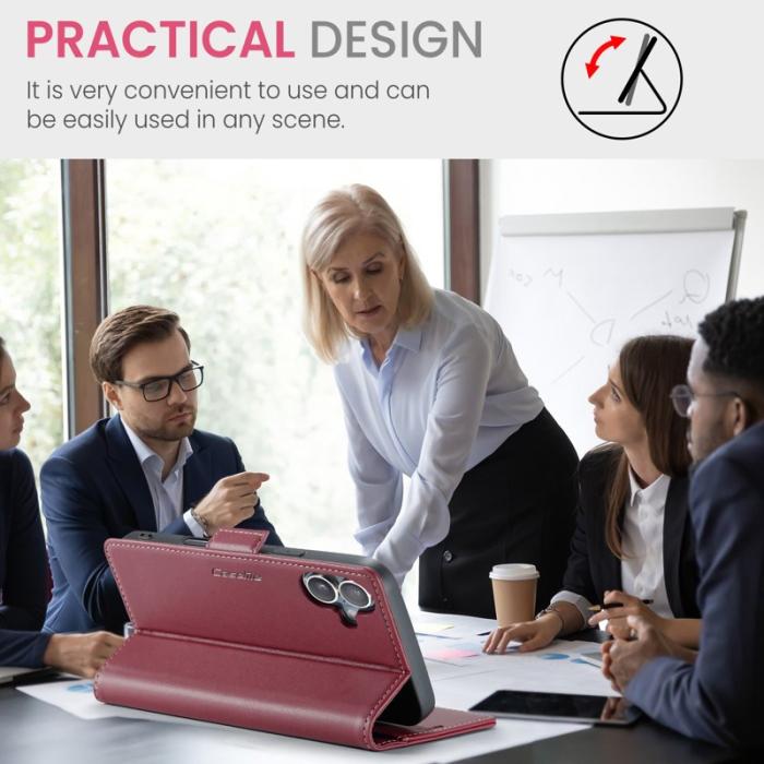 Caseme - CASEME 023 iPhone 17 Skal RFID Blocker Glansig Röd