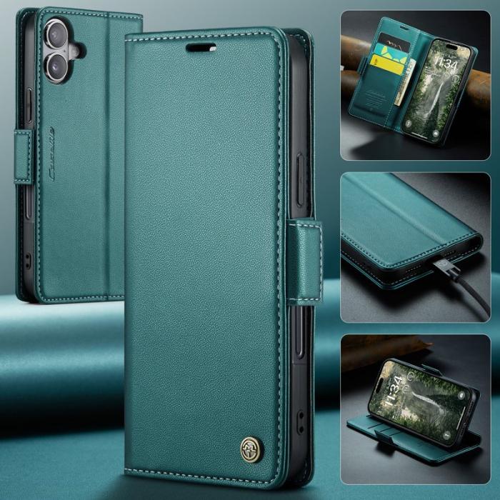 Caseme - CASEME 023 iPhone 17 Skal RFID Blocker Glansigt - Grön