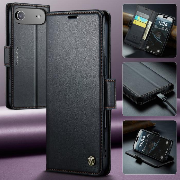 Caseme - CASEME 023 iPhone Air Skal RFID Blocker Glansig Svart