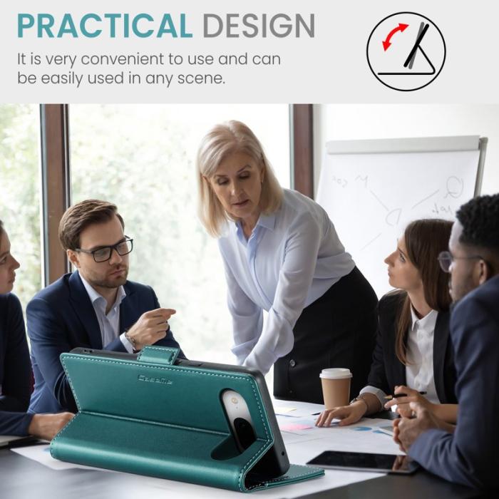 Caseme - CASEME 023 Läderfodral för Google Pixel 8a - Grön