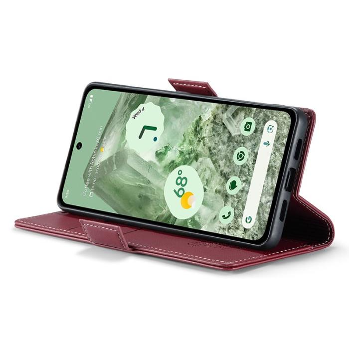 Caseme - CASEME 023 Läderfodral för Google Pixel 8a - Röd