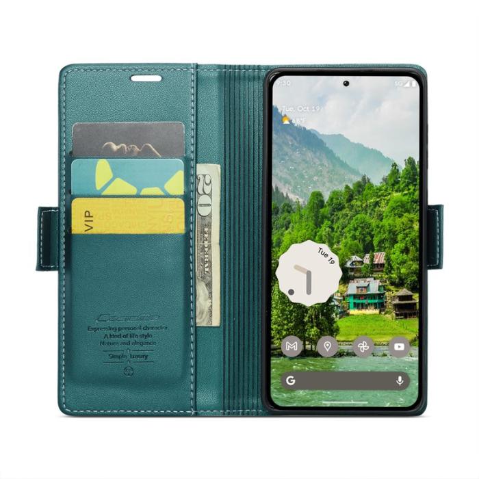 Caseme - CASEME 023 Läderfodral för Google Pixel 9 Pro XL - Grön