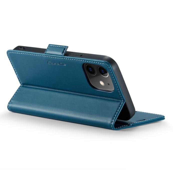 Caseme - CASEME 023 Läderfodral för iPhone 12/12 Pro - Blå