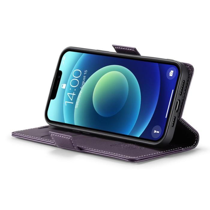 Caseme - CASEME 023 Läderfodral för iPhone 12/12 Pro - Lila