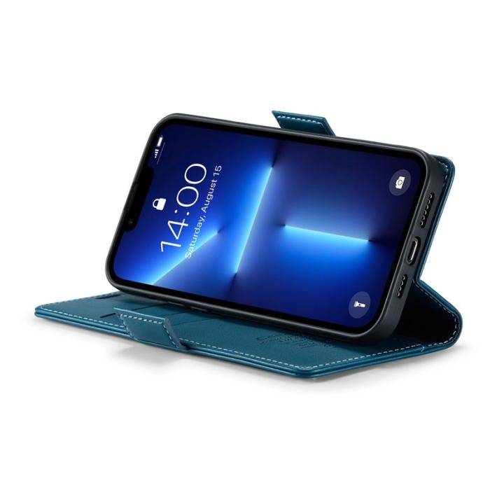 Caseme - CASEME 023 Läderfodral för iPhone 13 Pro Max - Blå