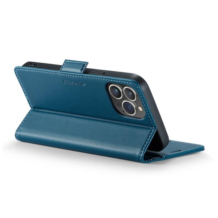 Caseme - CASEME 023 Läderfodral för iPhone 13 Pro Max - Blå