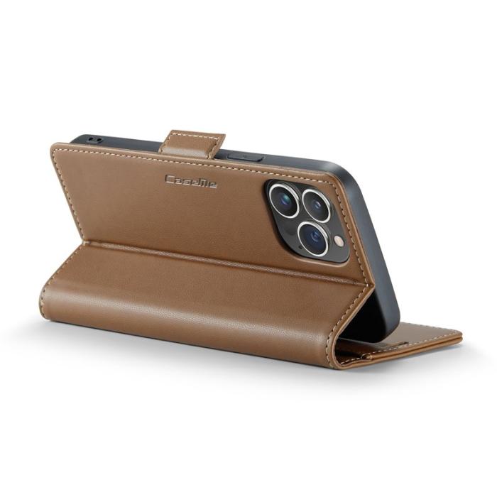 Caseme - CASEME 023 Läderfodral för iPhone 13 Pro Max - Brun