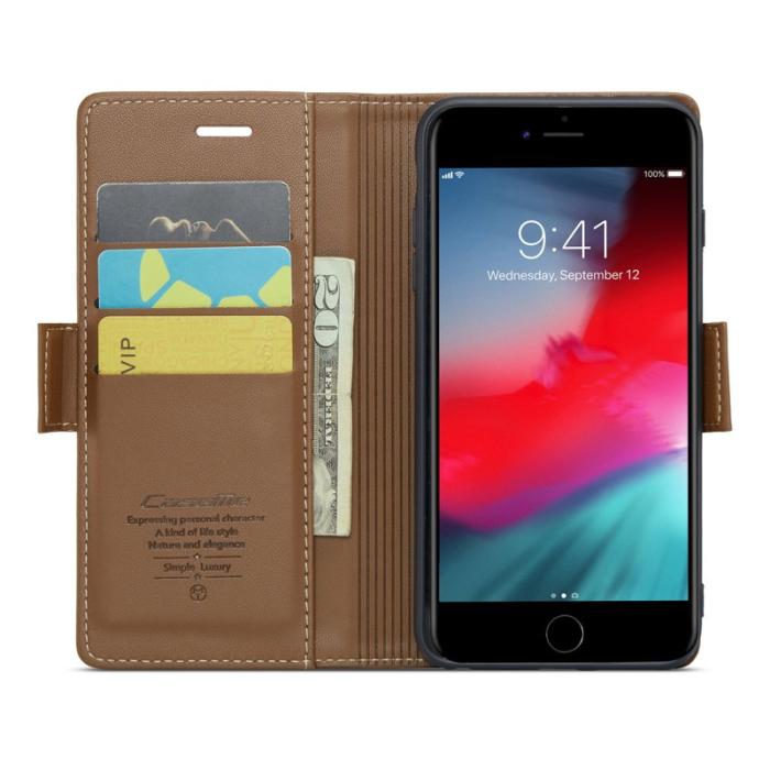 Caseme - CASEME 023 Läderfodral för iPhone 6 Plus/6s Plus - Brun
