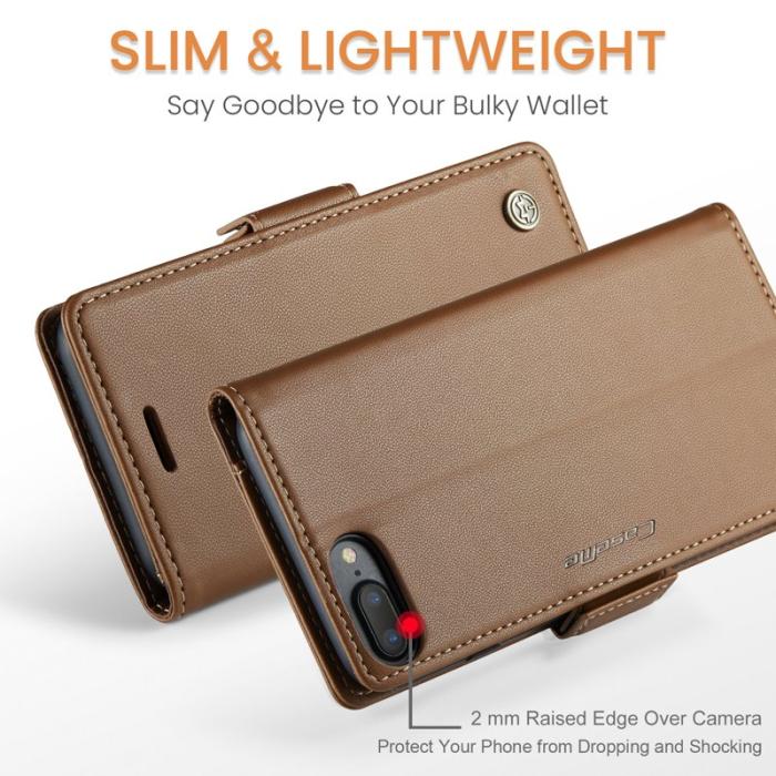 Caseme - CASEME 023 Läderfodral för iPhone 6 Plus/6s Plus - Brun
