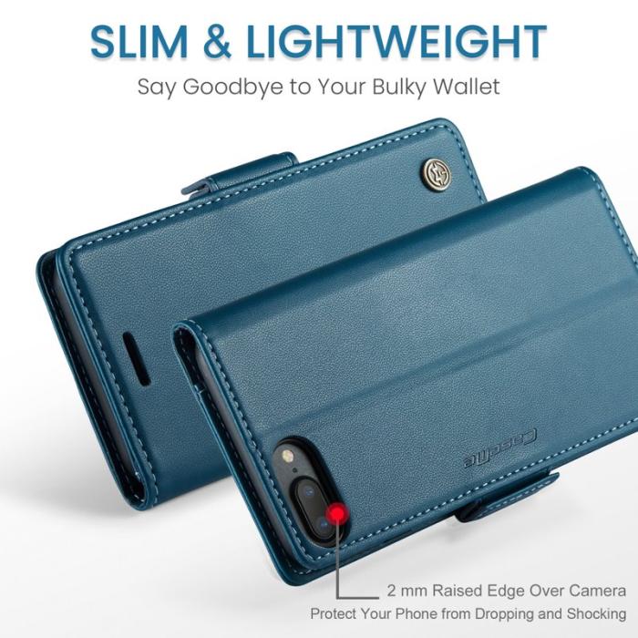 Caseme - CASEME 023 Läderfodral för iPhone 6 Plus - Blå