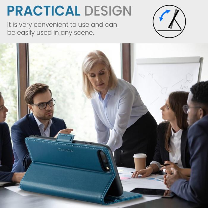 Caseme - CASEME 023 Läderfodral för iPhone 6 Plus - Blå