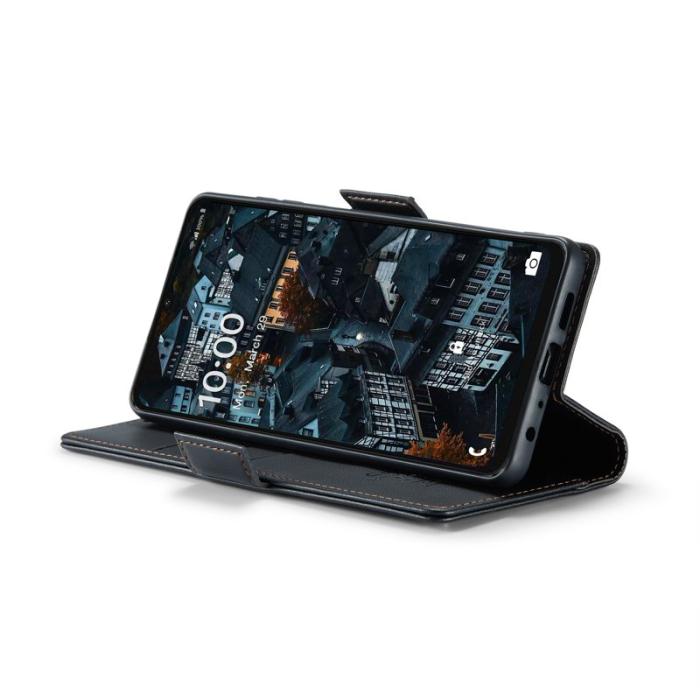 Caseme - CASEME 023 Läderfodral för Samsung Galaxy A06 4G - Svart