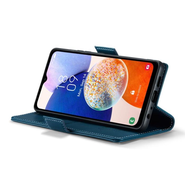 Caseme - CASEME 023 Läderfodral för Samsung Galaxy A14 5G - Blå