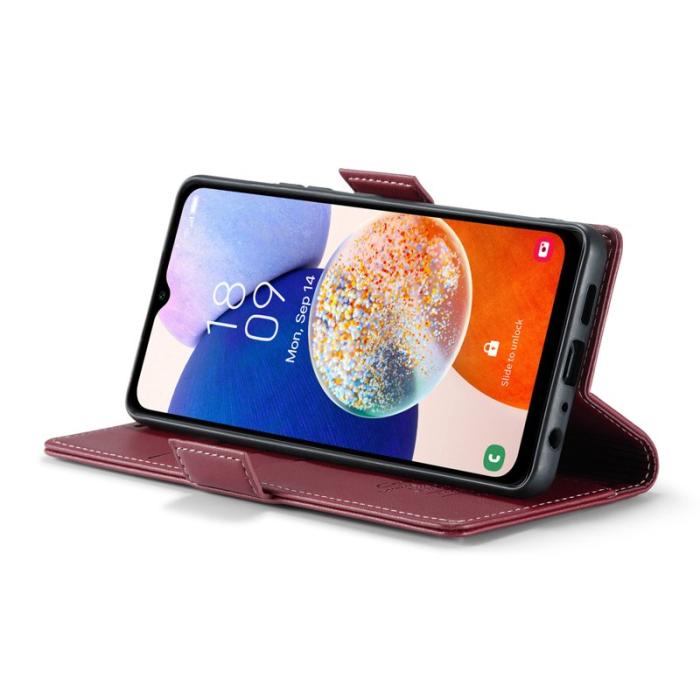 Caseme - CASEME 023 Läderfodral för Samsung Galaxy A14 5G - Röd