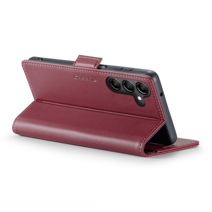 Caseme - CASEME 023 Läderfodral för Samsung Galaxy A14 5G - Röd