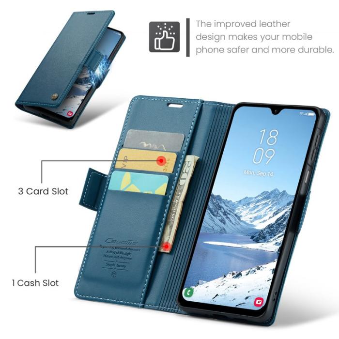 Caseme - CASEME 023 Läderfodral för Samsung Galaxy A26 5G - Blå