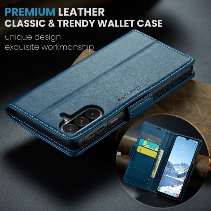 Caseme - CASEME 023 Läderfodral för Samsung Galaxy A26 5G - Blå