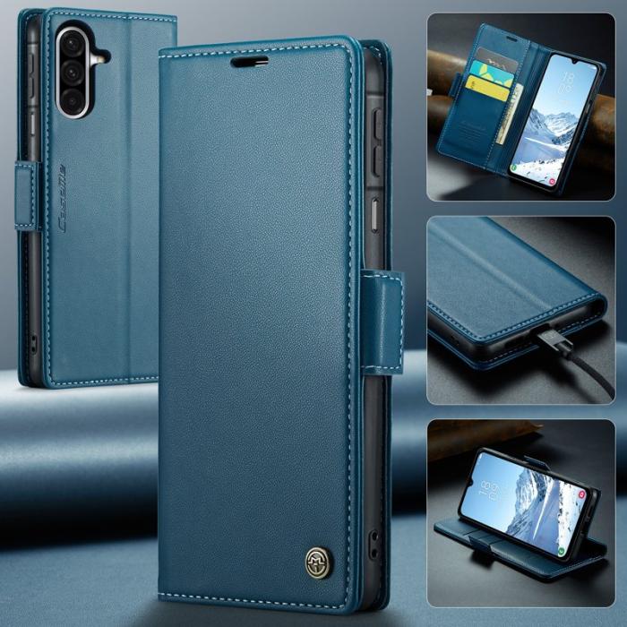 Caseme - CASEME 023 Läderfodral för Samsung Galaxy A26 5G - Blå
