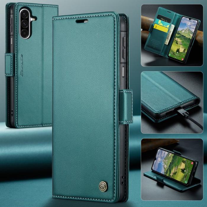Caseme - CASEME 023 Läderfodral för Samsung Galaxy A26 5G - Grön