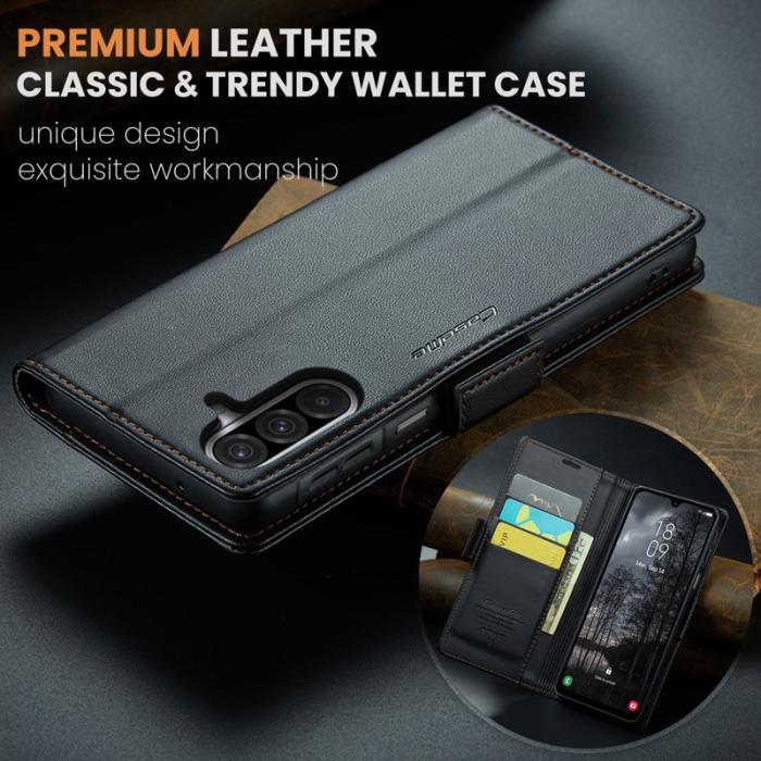 Caseme - CASEME 023 Läderfodral för Samsung Galaxy A26 5G - Svart