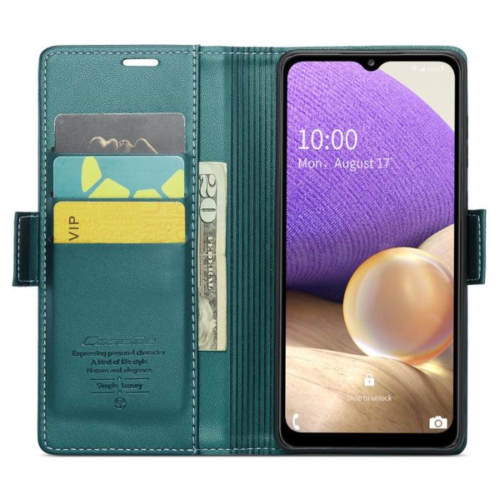 Caseme - CASEME 023 Läderfodral för Samsung Galaxy A32/M32 5G - Grön