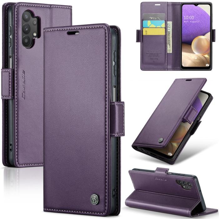 Caseme - CASEME 023 Läderfodral för Samsung Galaxy A32/M32 5G - Lila