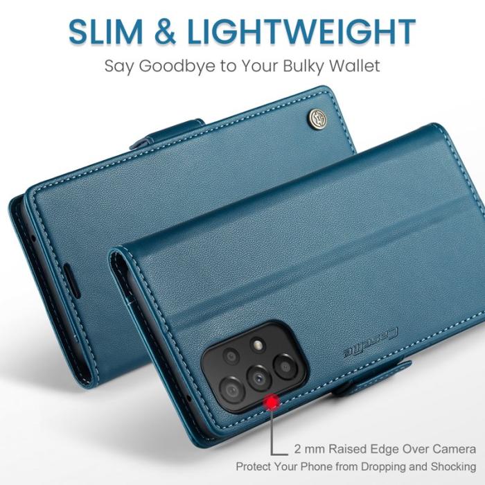 Caseme - CASEME 023 Läderfodral för Samsung Galaxy A33 5G - Blå