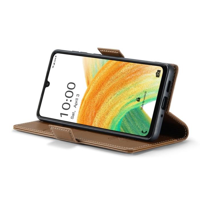 Caseme - CASEME 023 Läderfodral för Samsung Galaxy A33 5G - Brun