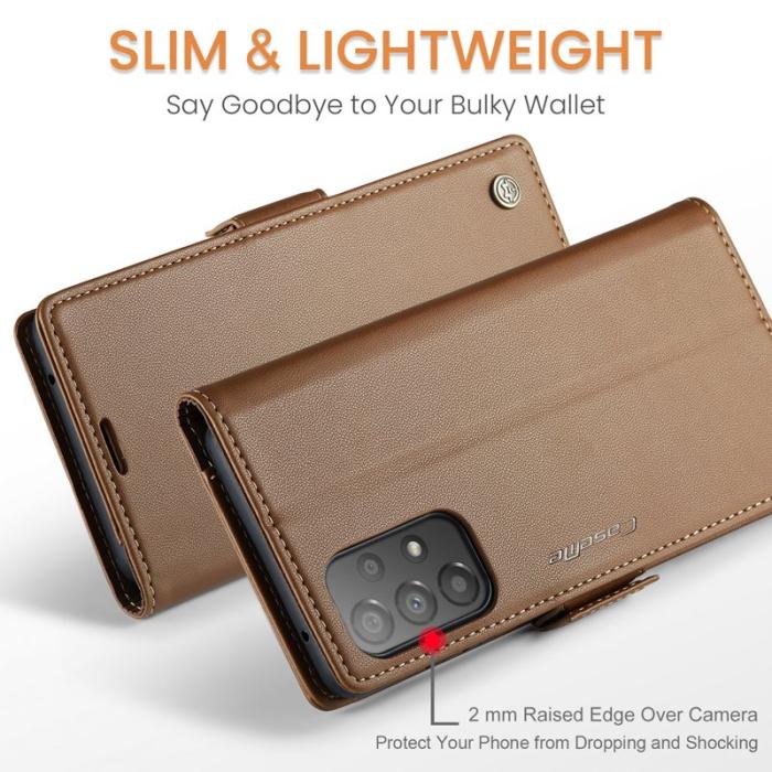 Caseme - CASEME 023 Läderfodral för Samsung Galaxy A33 5G - Brun