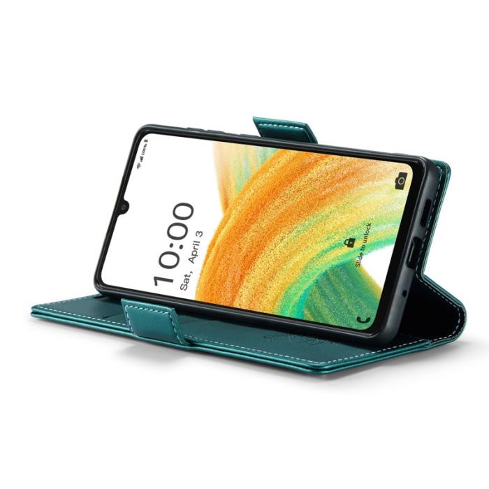 Caseme - CASEME 023 Läderfodral för Samsung Galaxy A33 5G - Grön