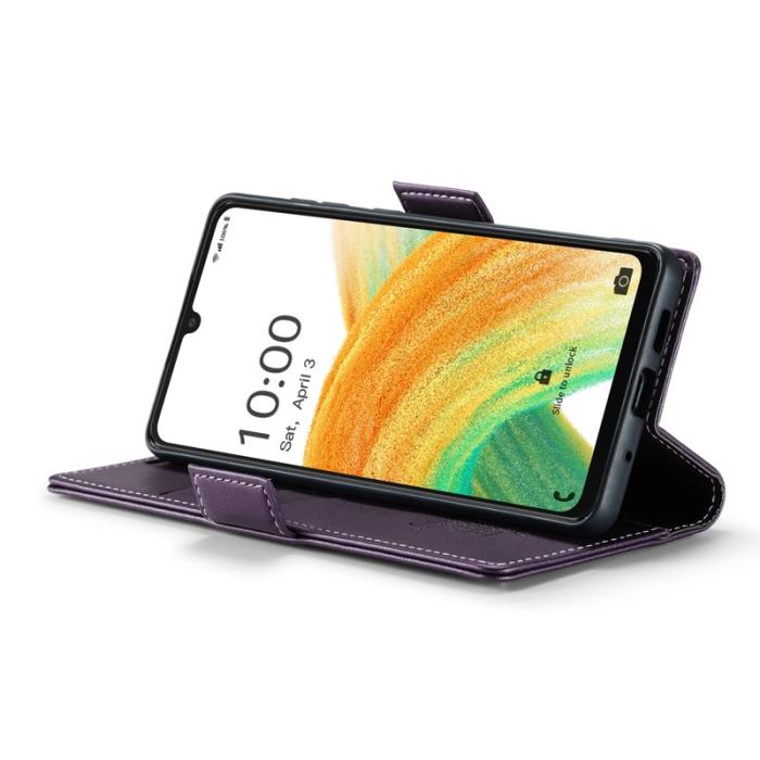 Caseme - CASEME 023 Läderfodral för Samsung Galaxy A33 5G - Lila