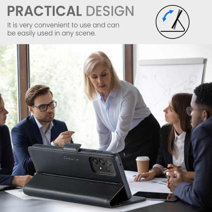 Caseme - CASEME 023 Läderfodral för Samsung Galaxy A33 5G - Svart