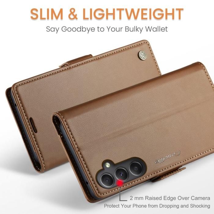 Caseme - CASEME 023 Läderfodral för Samsung Galaxy A34 5G - Brun