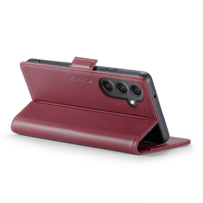 Caseme - CASEME 023 Läderfodral för Samsung Galaxy A34 5G - Röd