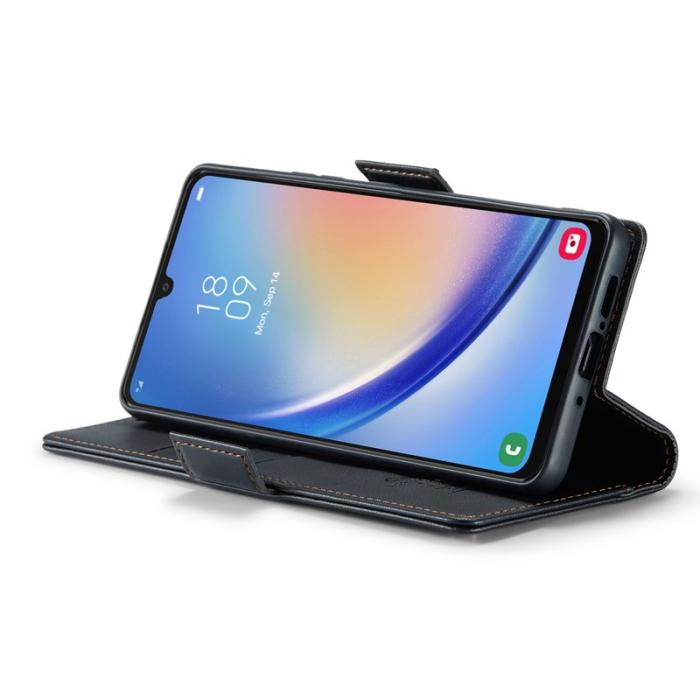 Caseme - CASEME 023 Läderfodral för Samsung Galaxy A34 5G - Svart