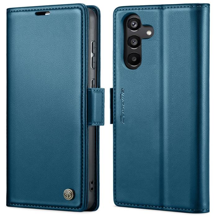 Caseme - CASEME 023 Läderfodral för Samsung Galaxy A35 5G - Blå
