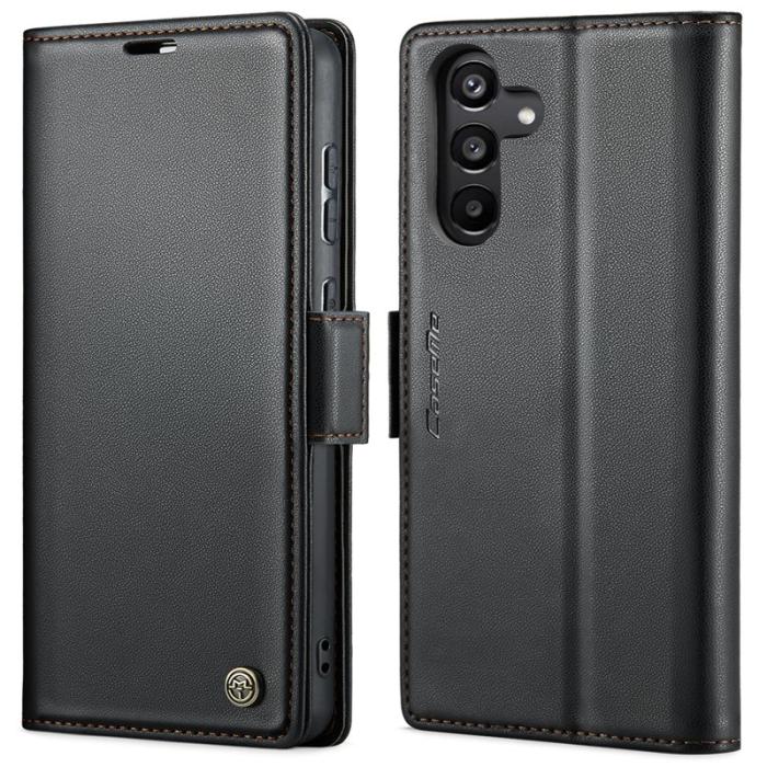 Caseme - CASEME 023 Läderfodral för Samsung Galaxy A35 5G - Svart