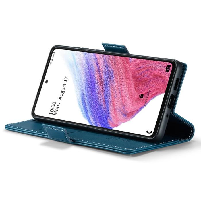 Caseme - CASEME 023 Läderfodral för Samsung Galaxy A53 5G - Blå