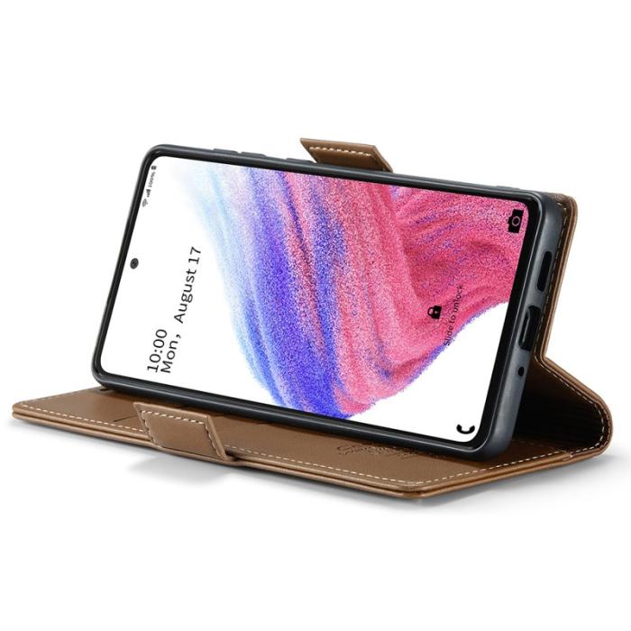 Caseme - CASEME 023 Läderfodral för Samsung Galaxy A53 5G - Brun