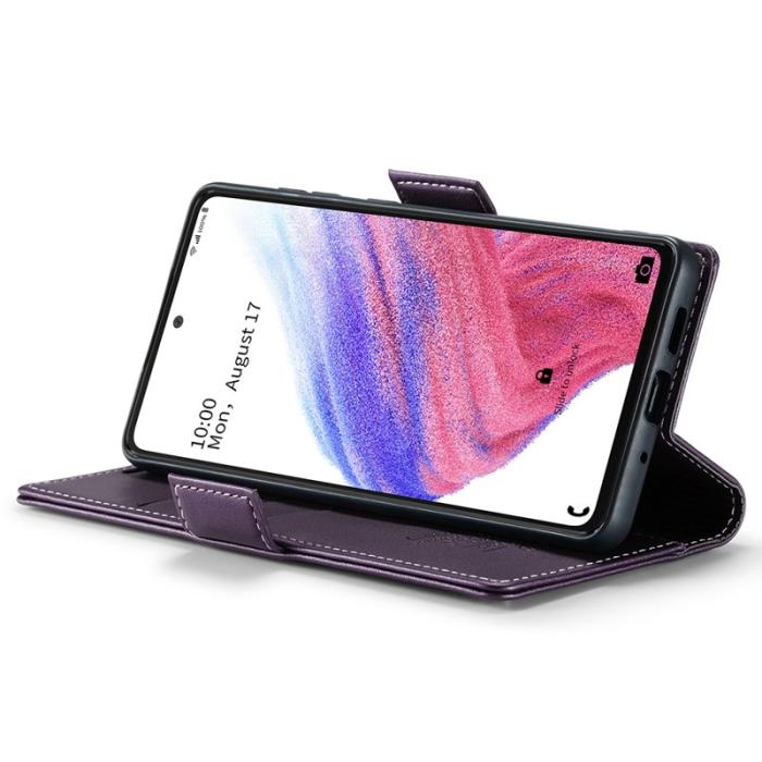 Caseme - CASEME 023 Läderfodral för Samsung Galaxy A53 5G - Lila