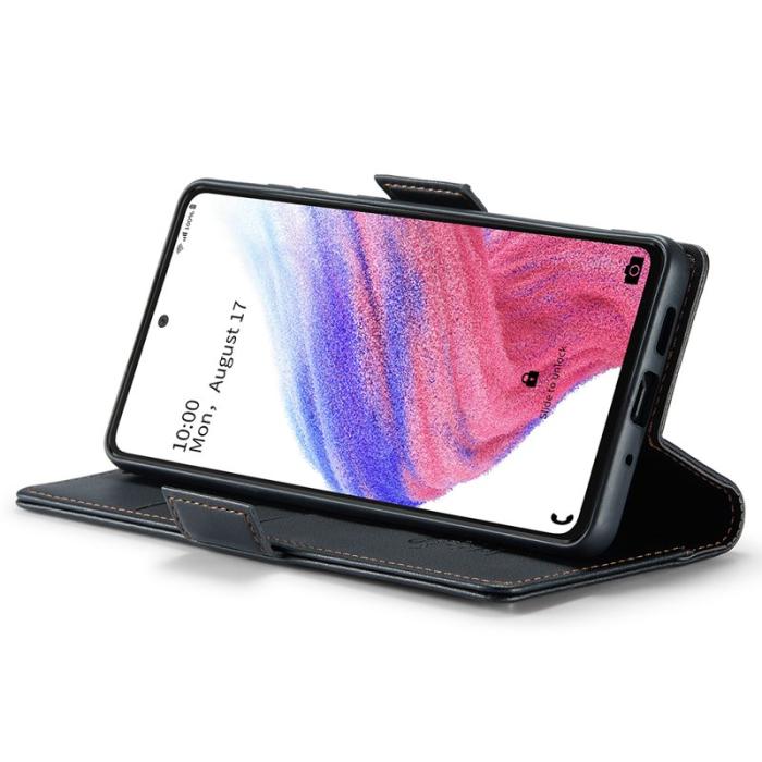 Caseme - CASEME 023 Läderfodral för Samsung Galaxy A53 5G - Svart