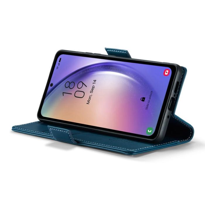 Caseme - CASEME Plånboksfodral Konstläder för Samsung Galaxy A54 5G - Blå