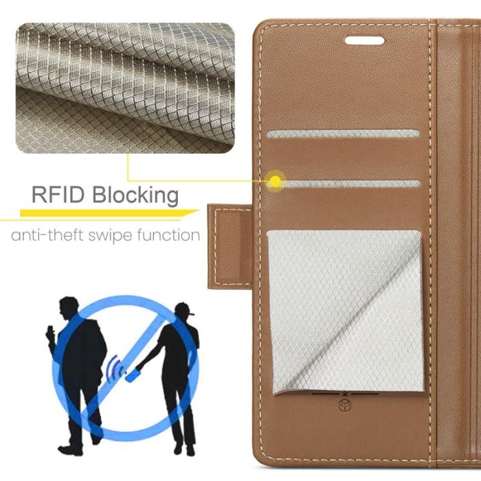 Caseme - CASEME 023 Läderfodral för Samsung Galaxy A55 5G - Brun