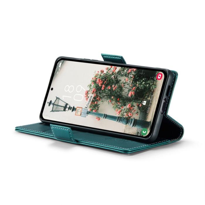 Caseme - CASEME 023 Läderfodral för Samsung Galaxy A55 5G - Grön