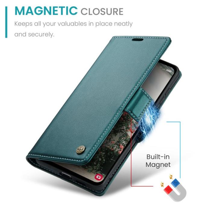 Caseme - CASEME 023 Läderfodral för Samsung Galaxy A55 5G - Grön