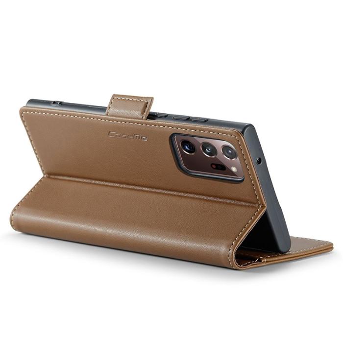 Caseme - CASEME 023 Läderfodral för Samsung Galaxy Note20 Ultra - Brun