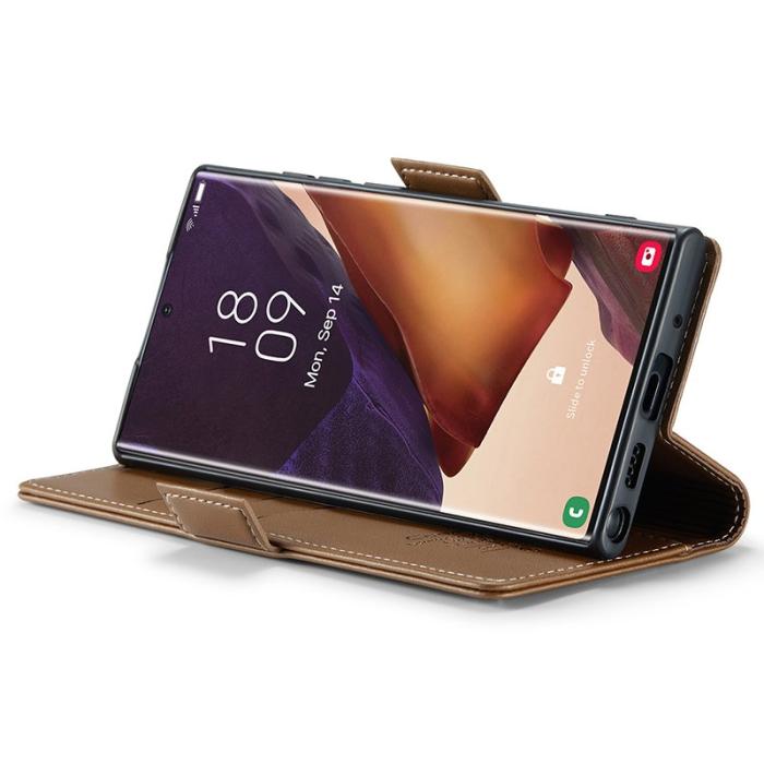 Caseme - CASEME 023 Läderfodral för Samsung Galaxy Note20 Ultra - Brun