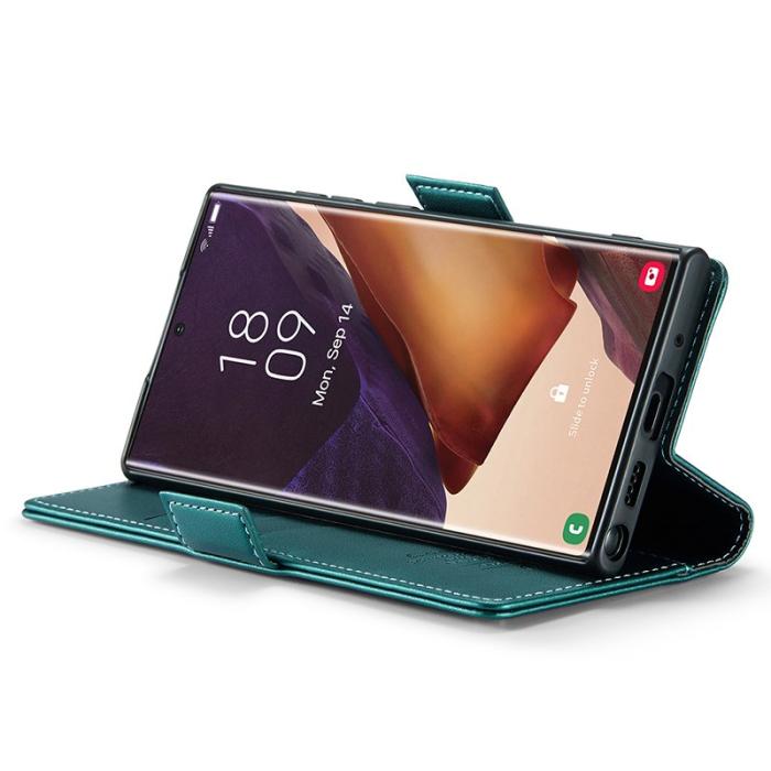Caseme - CASEME 023 Läderfodral för Samsung Galaxy Note20 Ultra - Grön