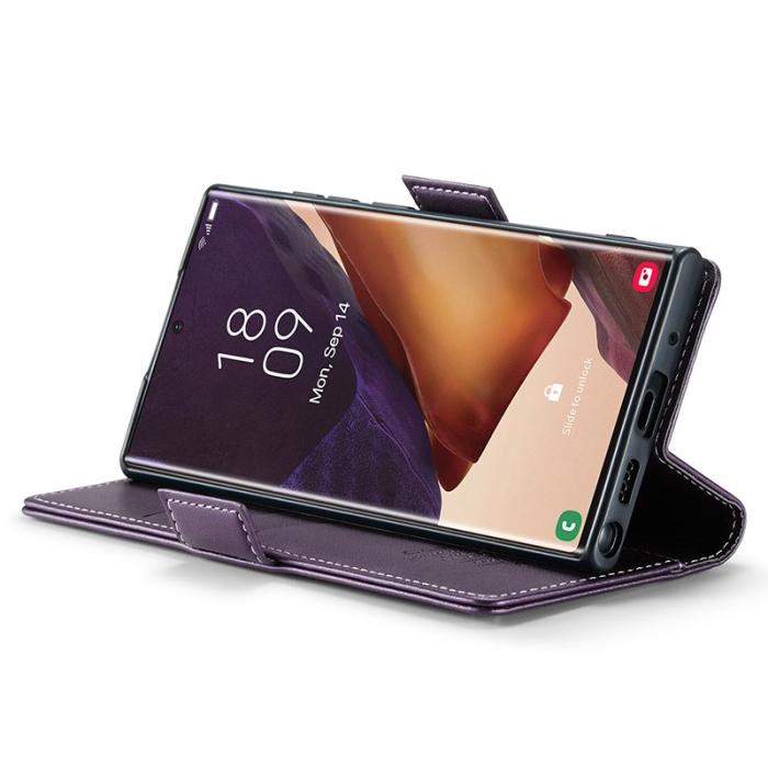 Caseme - CASEME 023 Läderfodral för Samsung Galaxy Note20 Ultra - Lila