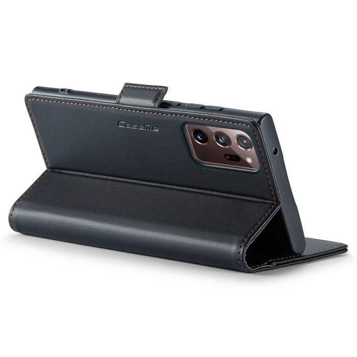 Caseme - CASEME 023 Läderfodral för Samsung Galaxy Note20 Ultra - Svart